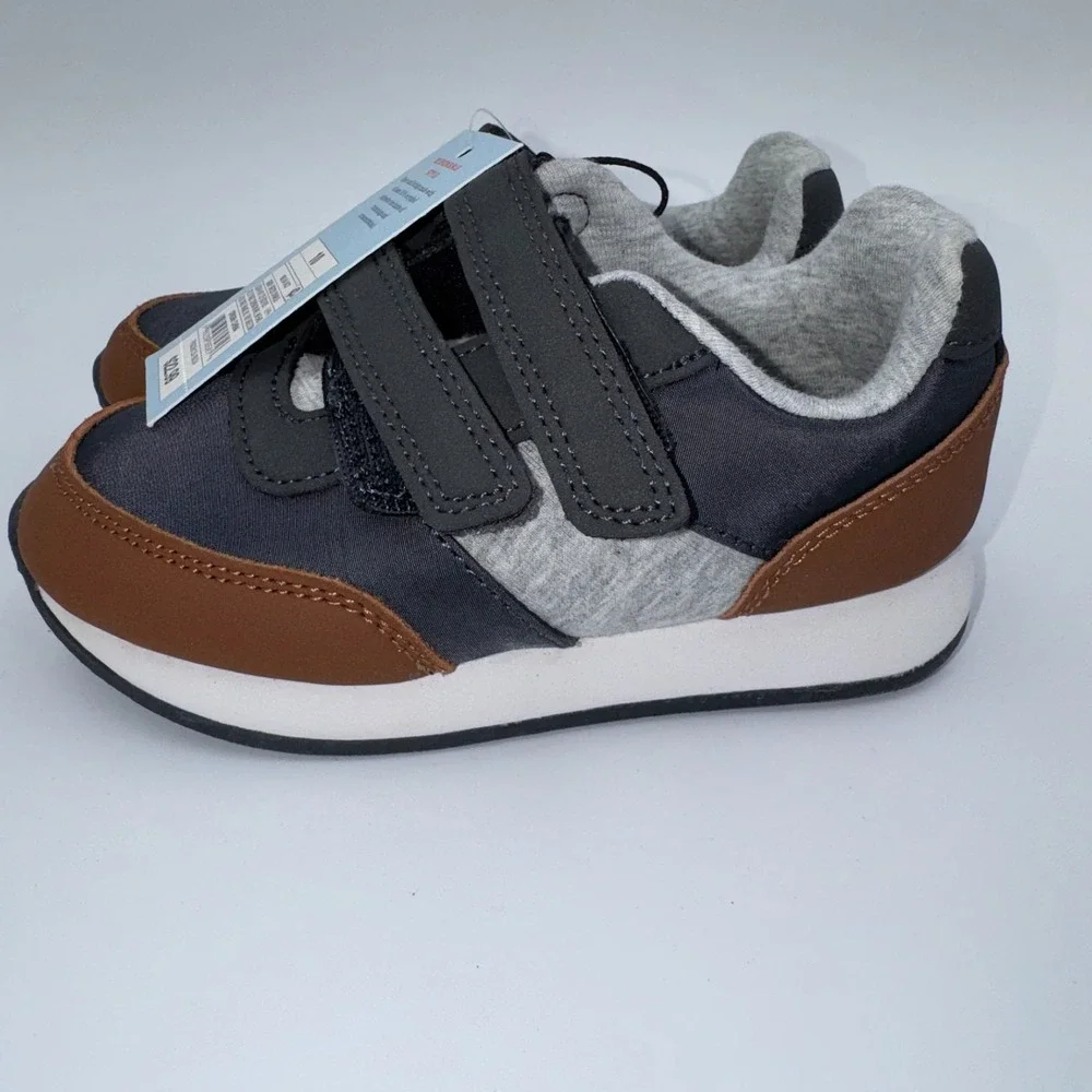 Cat & Jack Charlie Retro Sneakers Toddler 10T Gray NWT